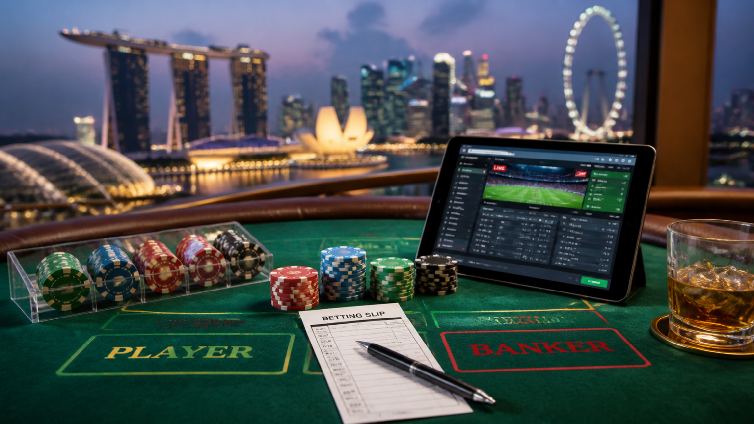 Online Betting Singapore: What Readers Should Know Before Starting Singapore casino betting scene with sportsbook and chips
