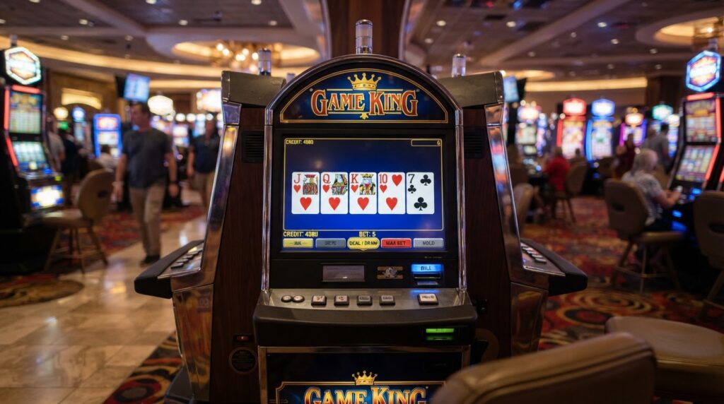 Casino Non AAMS: Come Leggere i Termini e le Condizioni หน้าจอเกมโป๊กเกอร์วิดีโอออนไลน์แสดงชุดไพ่ดิจิทัลและคะแนน